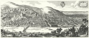 Uitzicht op Heidelberg voor de vernietiging in de Dertigjarige Oorlog